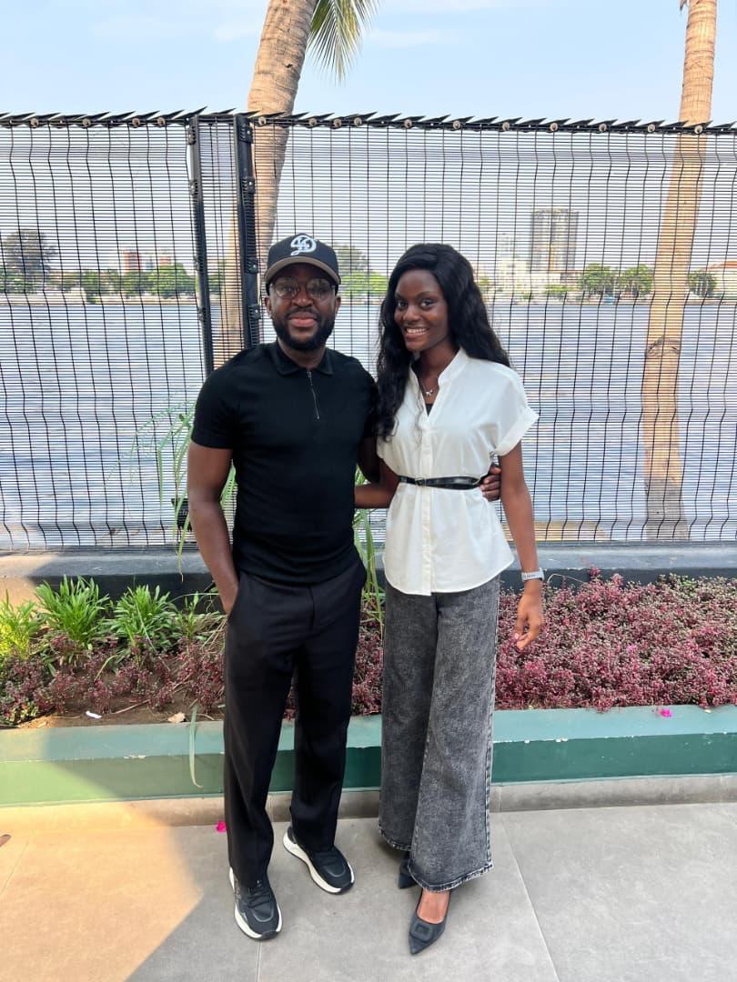 Ruth and Martins smiling together